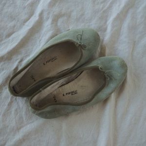 A.P.C. E porselli ballet flats green 36